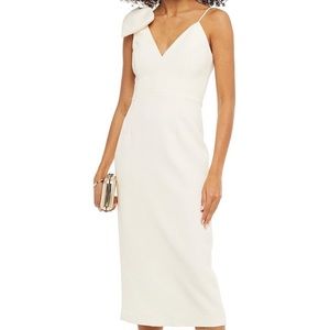 Rebecca Vallance Mondrian bow-embellished midi dress size 4